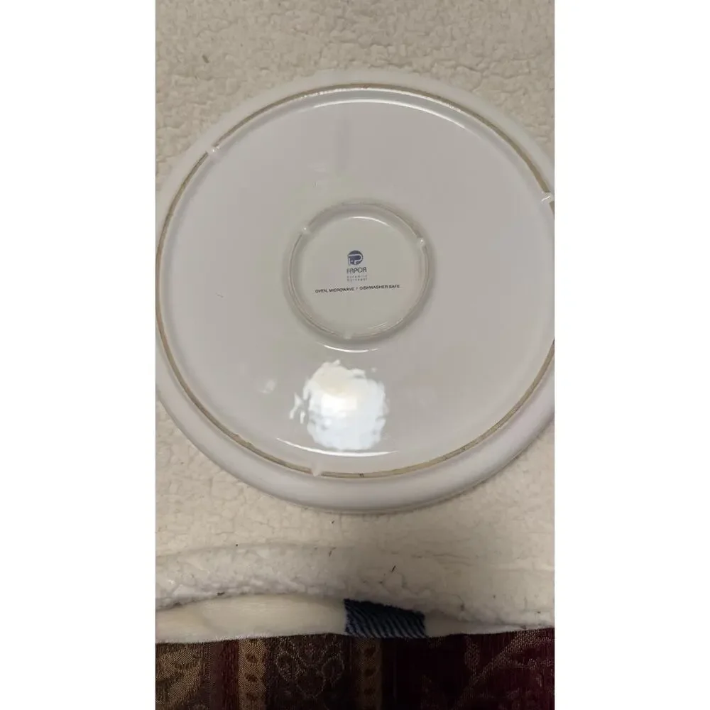 Fapor Ceramic Portugal Pizza Bake & Serve Plate Bowl Pizza Plate with Recipe - Picture 6 of 7